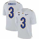 Pittsburgh Panthers 3 Ben DiNucci White 150th Anniversary Patch Nike College Football Jersey Dzhi,baseball caps,new era cap wholesale,wholesale hats